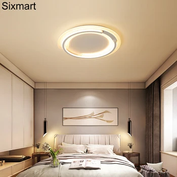 

Sixmart Warm, romantic and simple modern living room lamp circular ultra-thin room lamp led ceiling lamp