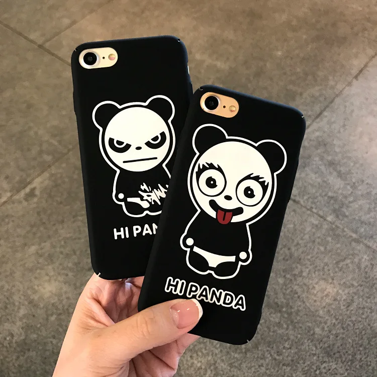 

New Arrival Lovely Cartoon Panda Hard Shell for Apple for Iphone 7 Plus Mobile Phone Cover Cases for iPhone 6 6s 8