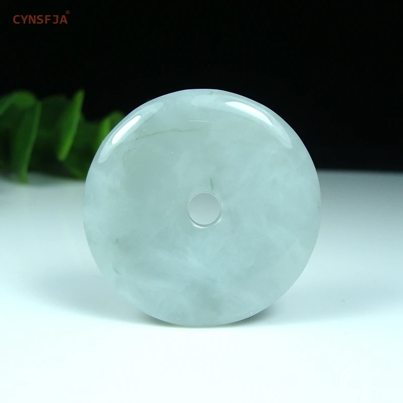 

Certified Natural A Grade Burmese Emerald Jadeite Charms Lucky Peace Buckle Jade Pendant Ice High Quality Unique Birthday Gifts