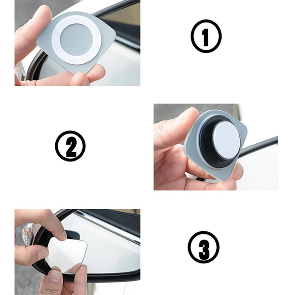 1 Pair Universal Adjustable car mirror Car Auto Wide Angle Side Rearview Adjustable Blind Spot Mirror ??????? ???? Accessories
