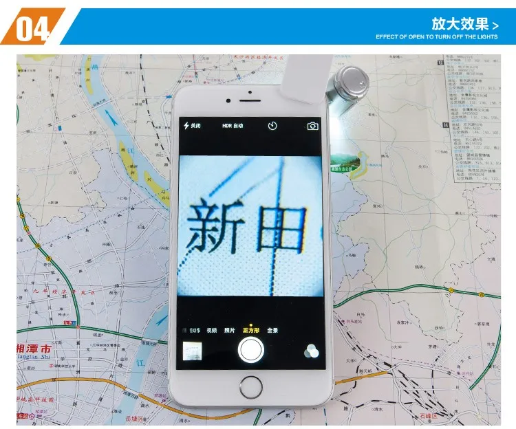 Увеличительная линза микроскопа для мобильного телефона, 60X оптический зум, телескоп, камера, Универсальный светодиодный зажим, объектив для iPhone 6, 5S, 4S, samsung