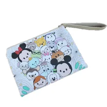 Дисней Минни холст портативная ручка карандаш мультфильм сумка для хранения Микки Макияж сумка из ткани для мальчиков и детей студенческий подарок Макияж