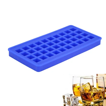 

Yiwumart 40 Cavities Silicone Small Square Ice Mold For Tray Cube Maker Whisky Cocktail Garnish Bar Superior Icing Moulds
