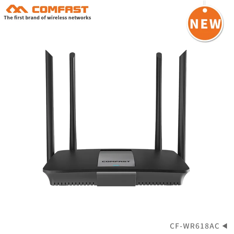 Comfast 1200 Мбит/с беспроводной Wifi маршрутизатор двухдиапазонный 2,4G/5G 1 WAN+ 4 LAN гигабитный порт 802.11AC 4* Внешняя антенна маршрутизатор CF-WR618AC