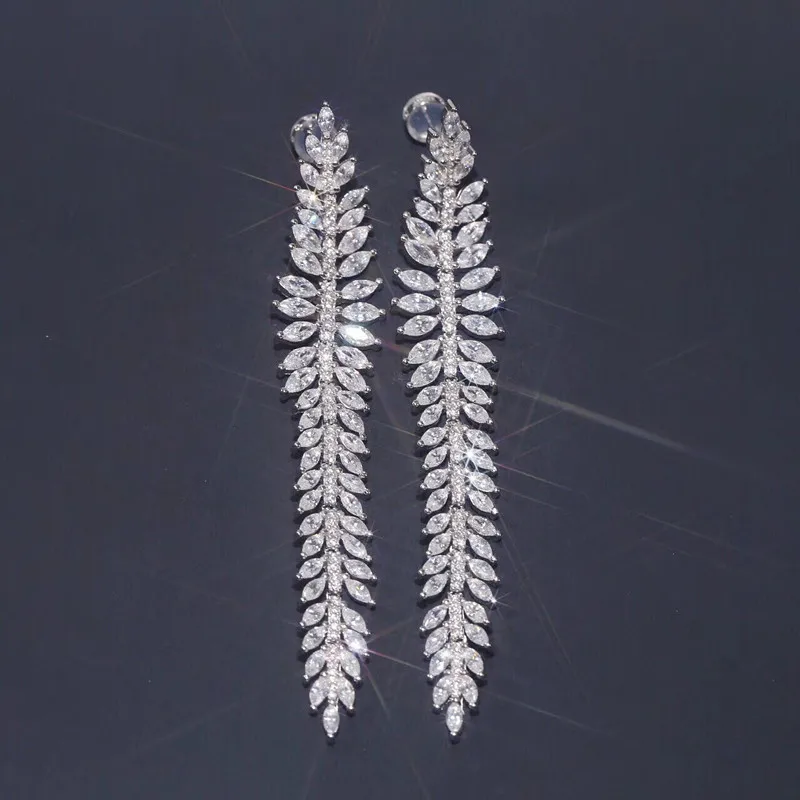 

Designer Fashion 925 Sterling Silver Jewelry 3A Cubic Zirconia Party Earring