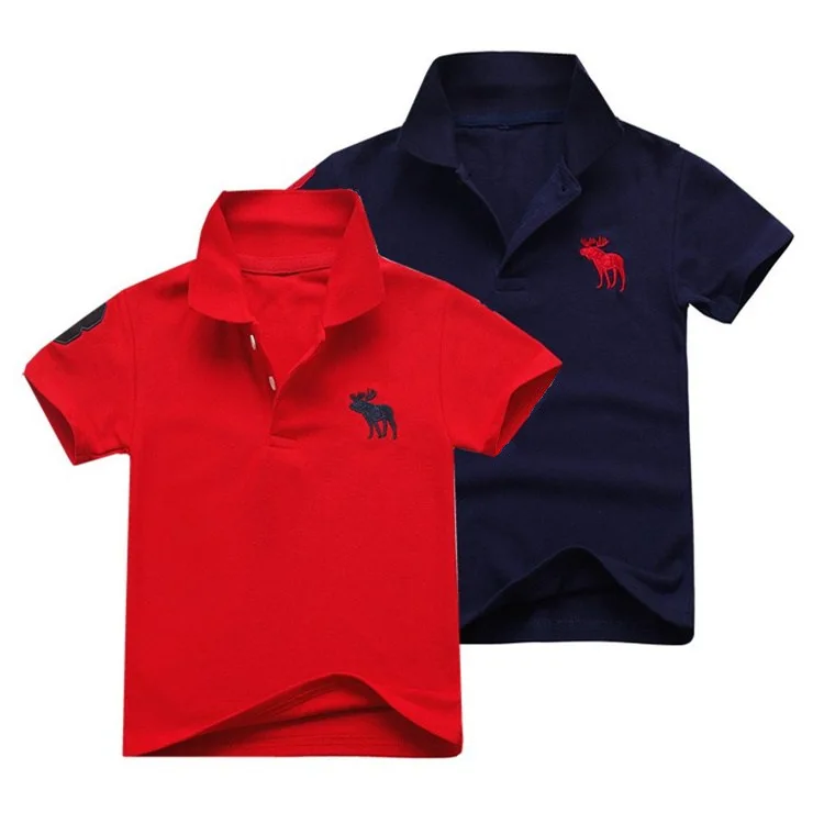 

New comfortable and breathable children's short-sleeved shirt and boy's lapel jacket