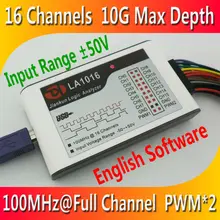 Kingst LA1016 USB логический анализатор 100 м Максимальная частота дискретизации, 16 каналов, 10B образцы, MCU, ARM, FPGA инструмент отладки, английское программное обеспечение