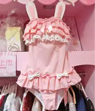 Sukumizu maiô roupa de banho das mulheres kawaii anime japonês preto gato & coelho em pó cosplay traje evangelion fato de banho(China)