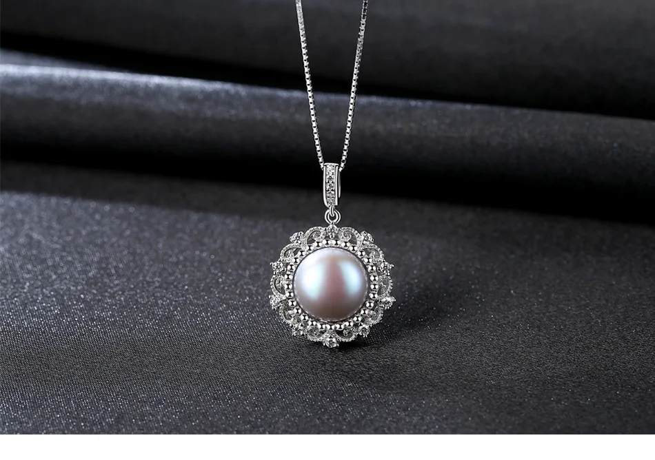 

New sterling silver pearl necklace micro-set zirconium Wild female clavicle necklace G04