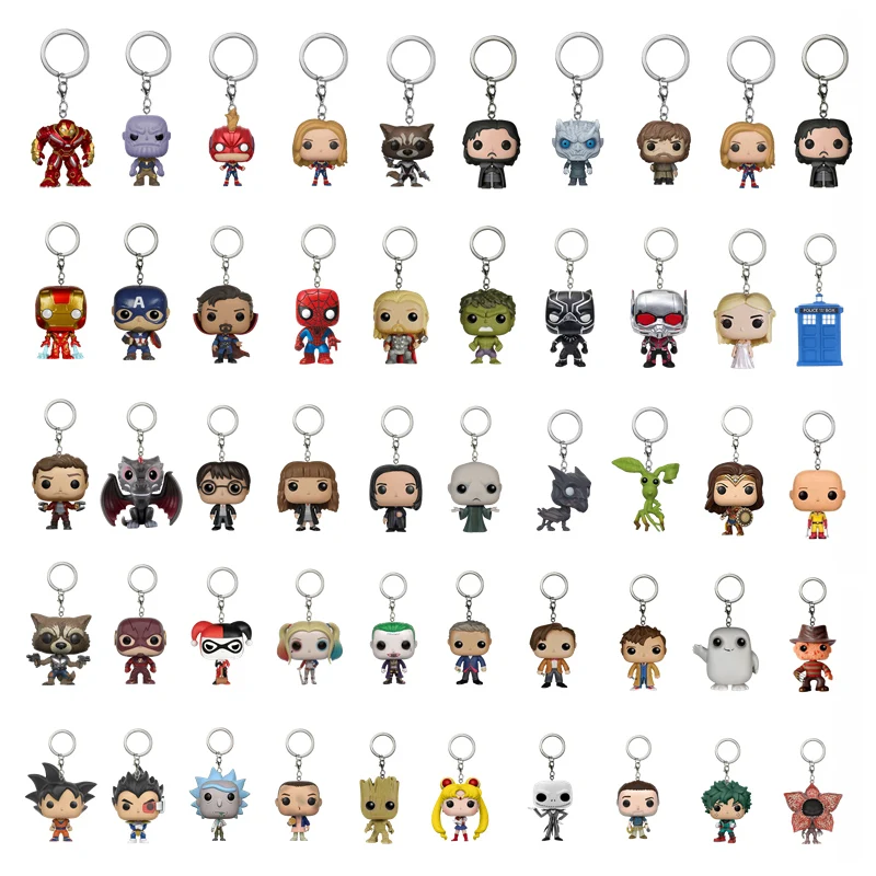 

Marvel Keychain Iron man keychain Cute Car Key ring DC Comics Batman Keychain for Keys
