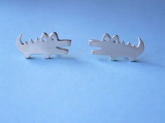 Fashion Crocodile Earring Animal Studs Earrings Suitable for Men And Women | Украшения и аксессуары
