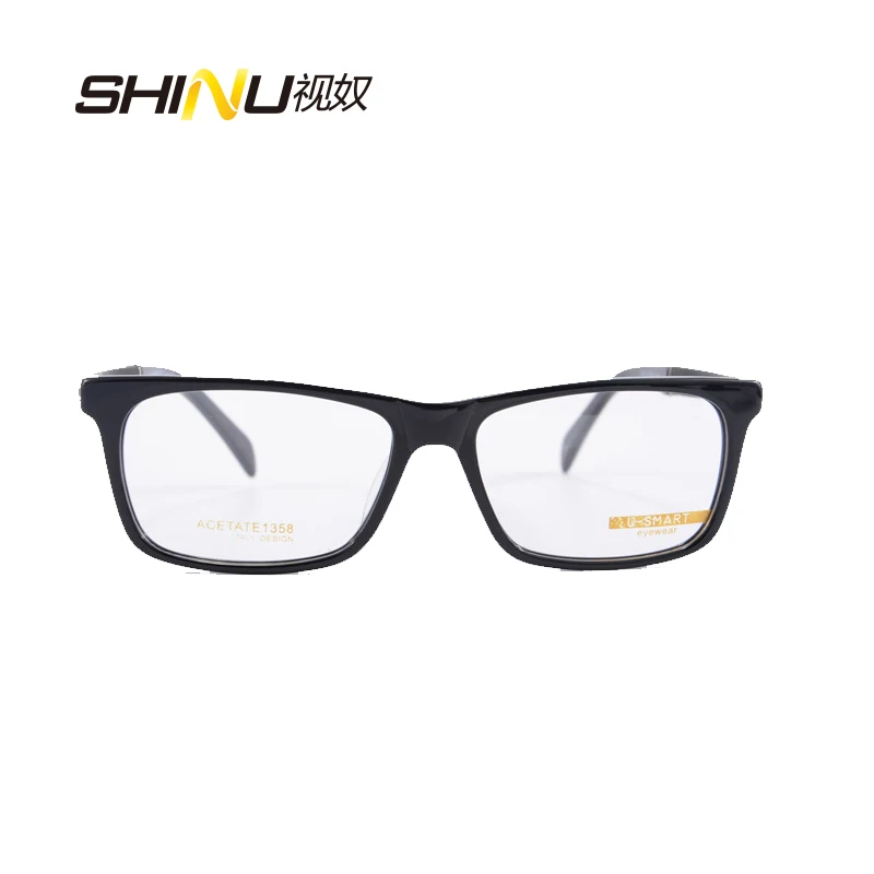 Стиль бренда Для мужчин очки для близоруких каркасные компьютера оригинальная и имитационными линзами, очки для чтения очки с оправой Eyeglasses1358