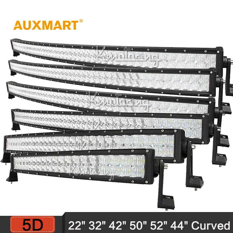 Prix pour Auxmart 5D 22 "32" 42 "50" 52 "54" courbe LED light bar 12 v 24 v combo faisceau LED Bar Offroad camping-car camion 4x4 4WD SUV ATV Barra Prix pour Auxmart 5D 22 "32" 42 "50" 52 "54" courbe LED light bar 12 v 24 v combo faisceau LED Bar Offroad camping-car camion 4x4 4WD SUV ATV Barra