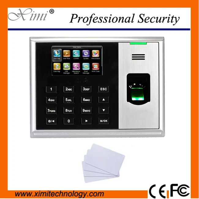 

Good quality 3 inches TFT Screen fingerprint time attendance system s30 time recorder machine