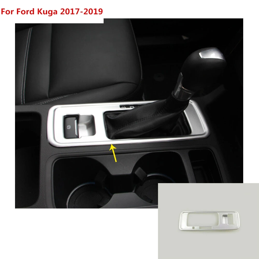 Для Ford Kuga 2017 2018 2019 Автомобильная ABS Серебряная внутренняя средняя рукоятка рычага
