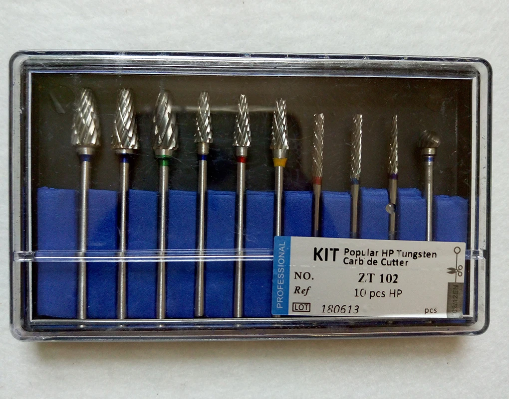 Стоматологическая лаборатория боры стоматология вольфрам карбид роторные Заусенцы Набор Dremel Аксессуары для вращающихся инструментов фреза гравировальные Биты
