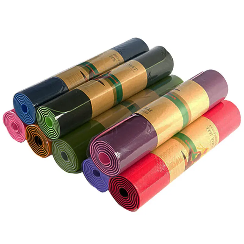 [QUBABOBO] 6mm High Quality TPE Yoga Mat Fitness Mat Pilates Balance Sport Non-slip Colchonete Gymnastics Dedicated Cushion