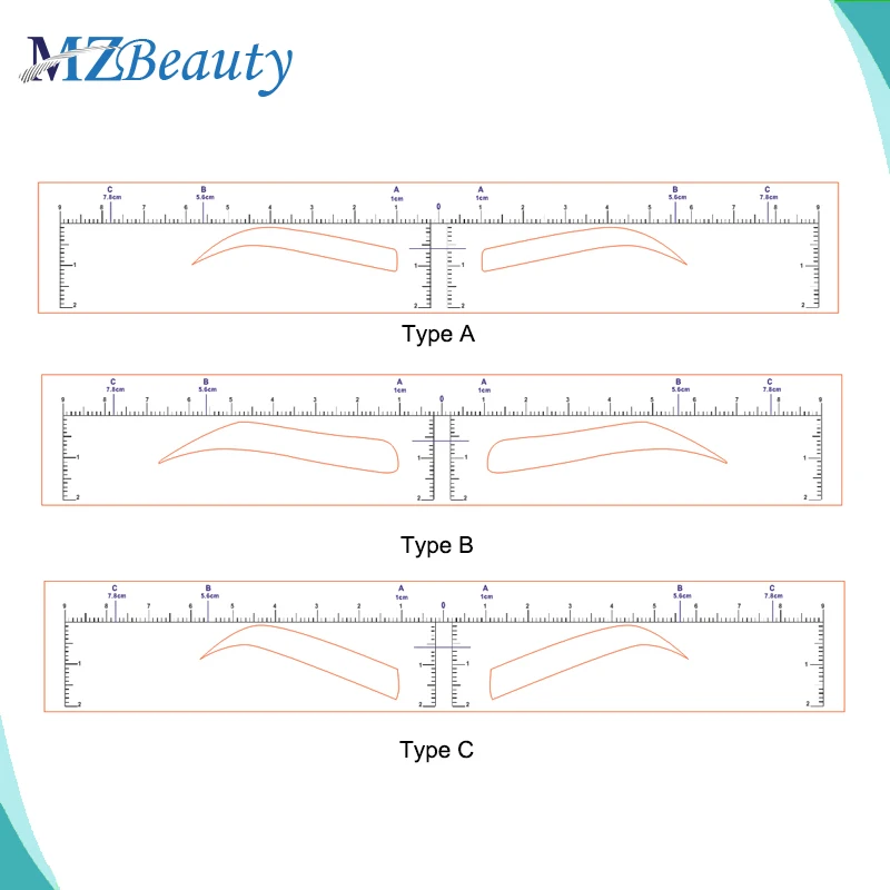 

Microblading Stikcer Permanent Makeup Eyebrow Disposable Accurate Ruler Microblading Shaping Tools Tattoos Measure Stickers