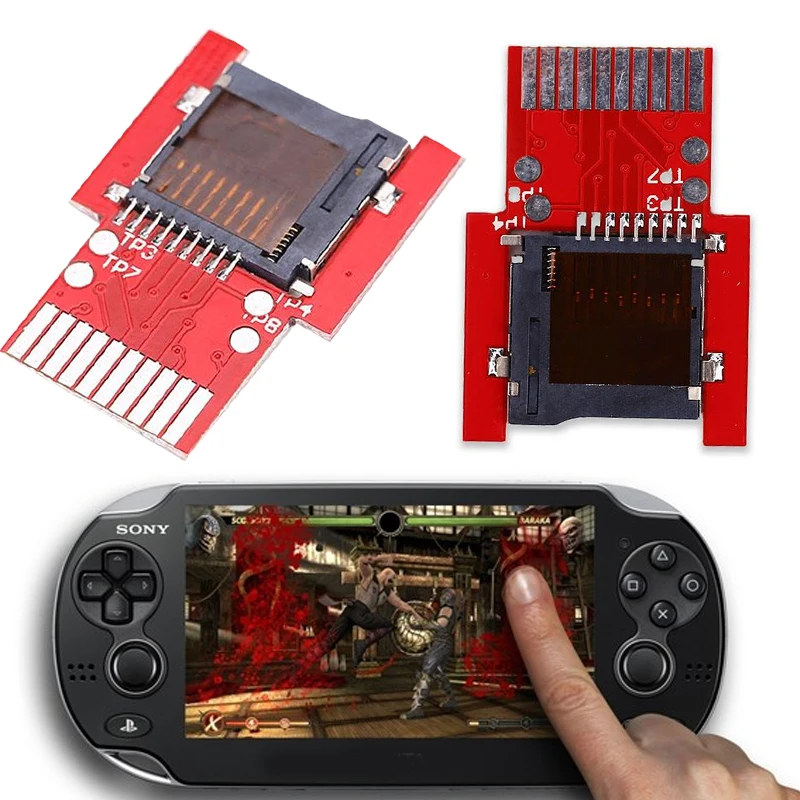 For PSVita Game Card to Micro SD/TF Card Adapter SD2Vita