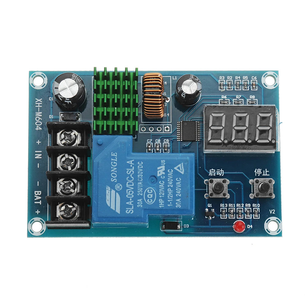 

XH-M604 DC 6V To 60V 30A Digital LED Display Storage Battery And Lithium Battery Charge Control Module Protect Switch