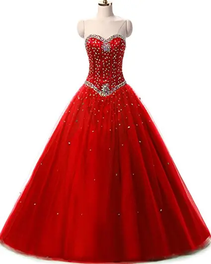 ANGELSBRIDEP Pink Quinceanera Dress Sweet 16 Luxury Sweetheart Crystal Tulle Plus Size Vestido De Debutante Formal Pageant Gown