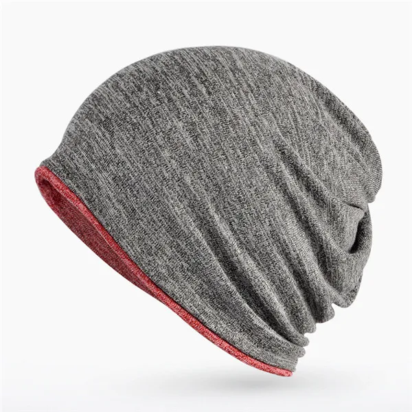 Сплошной цвет для взрослых Шея шапка осень зима хлопок для мужчин и женщин мода воротник кепки двойного назначения мальчиков и девочек носить шапочки шарф два цвета - Цвет: darkgray