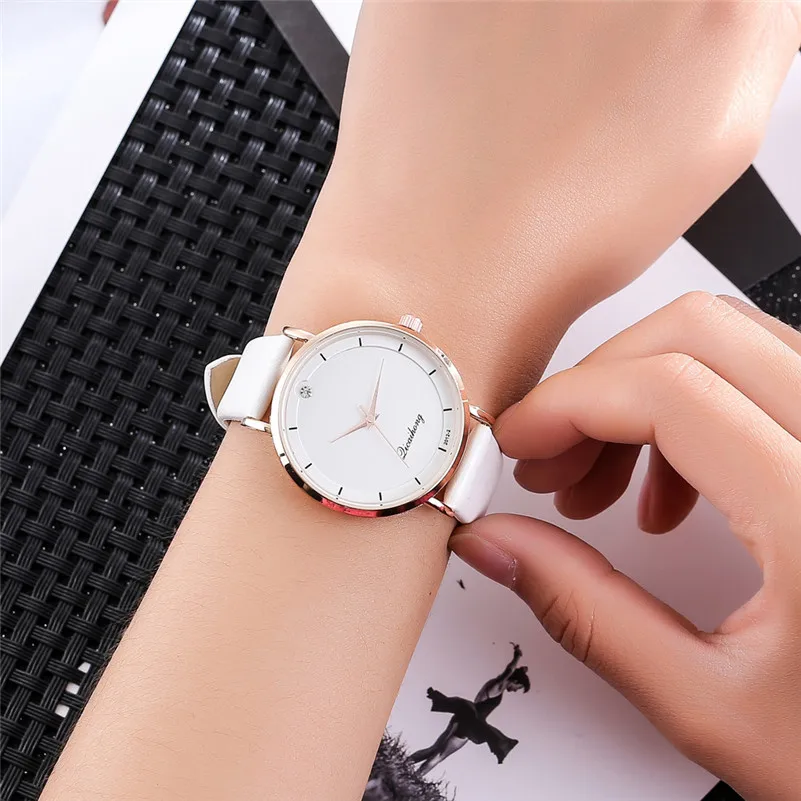 Fashion Women's Watches lady dress watch Leather Band Analog Quartz Round Wrist Watch Bracelet clock Female Reloj mujer M21 (10)