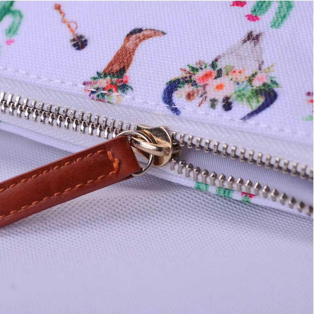 Cosmetic Bag With Zipper Closure