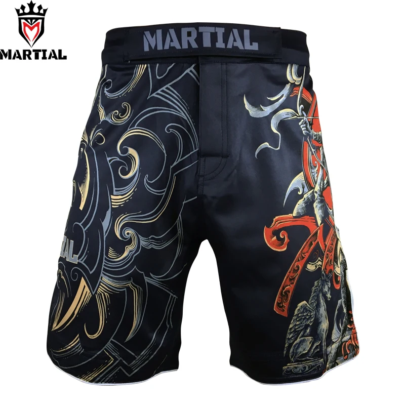 Kopen Martial Boogschutter constellation mma mannen boksen shorts sublimatie muay thai boksen snel droog strijd KORTE