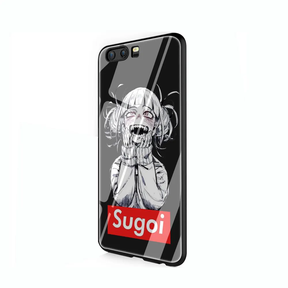 G1 Sugoi Senpai аниме waifu закаленное стекло чехол для huawei P10 P20 30 mate 20 Honor 9 10 Lite Pro 7A 8X P Smart - Цвет: G1