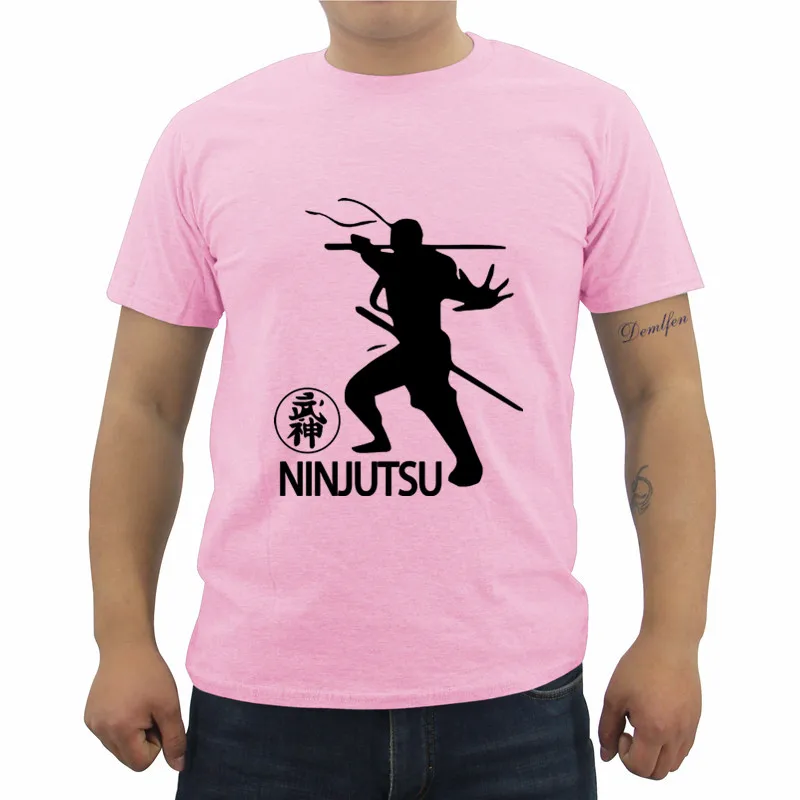 Новая летняя повседневная мужская футболка Martials Arts для самообороны Ninjutsu с
