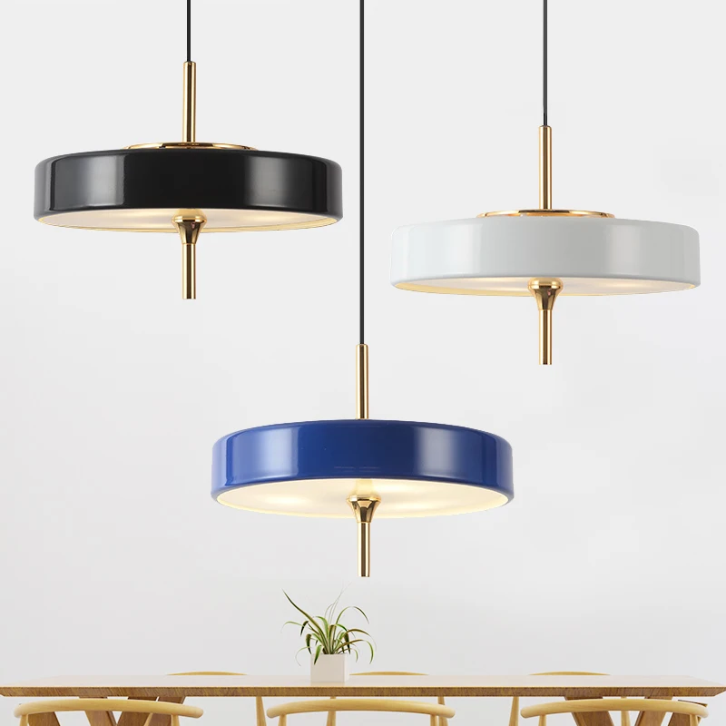 

Post Modern D35cm LED glass diffuser cover black white blue pendant light lamp luminarie suspension lamp hanging lamp home light