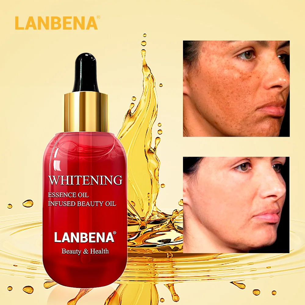 

LANBENA Whitening Essential Oil Vitamin C Face Serum Anti-Aging Remove Freckles Acne Spots Wrinkles Nourishing Facial Skin Care