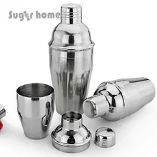 250 мл 350 мл 550 мл 304# Нержавеющая сталь Коктейль Смеситель вино мартини питьевой Бостон Стиль шейкер партии панели инструментов китай бармен