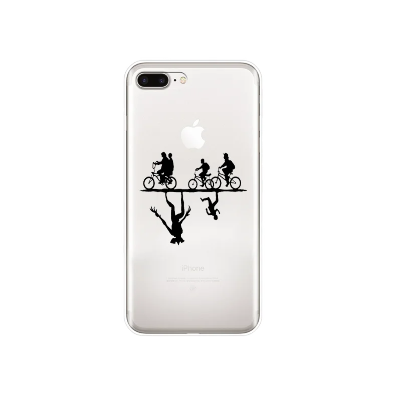 Очень странные дела 3 черный мягкий чехол из ТПУ с узором для телефона iPhone11 pro max 8 7