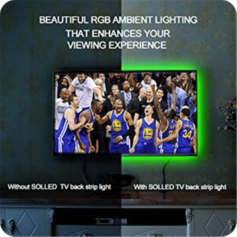 Светодиодная лента водонепроницаемая 5 в пост. Тока RGB USB светильник SMD 2835 0 м 1 2 3 4