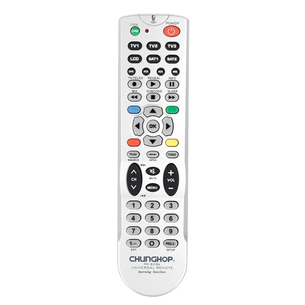

Universal learning function remote control for chunghop RM-828E TV*3 LCD SAT*2 DVD AUX HOM Operating 10 devices controller