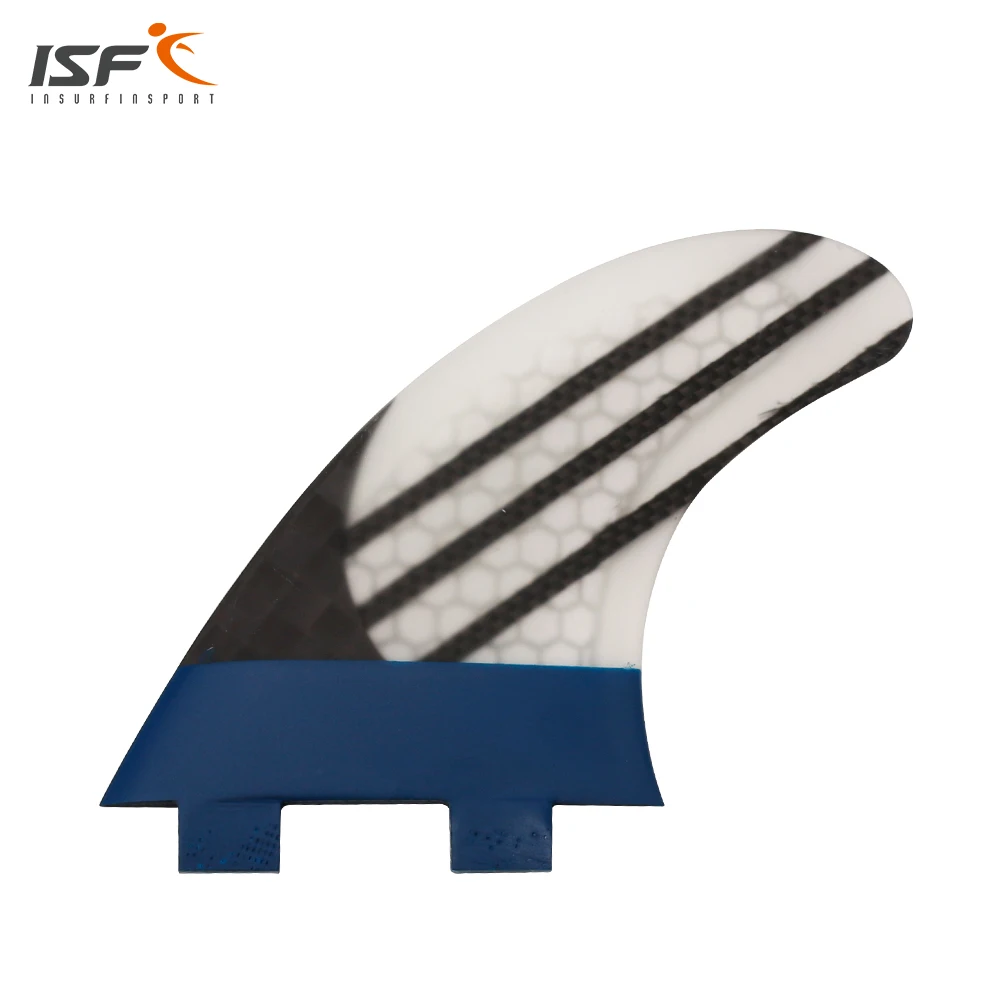 

ISF New Style FCS Fin G5 Surfboard Fins Quilhas carbon fiber paint blue honeycomb thruster pranchas de surf paddle Surf fins