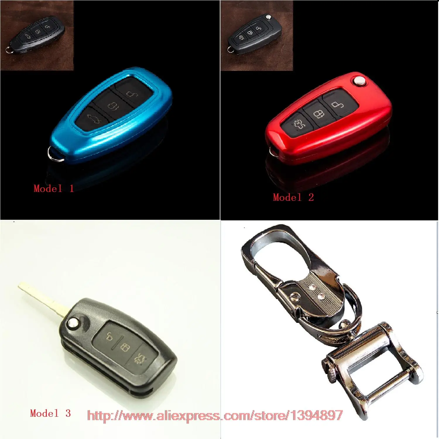 

Car ABS key chian/key cover/key case/key bag Fit for Ford Focus Ecosport Kuga Escape Fiesta Edge mustang S-MAX explorer