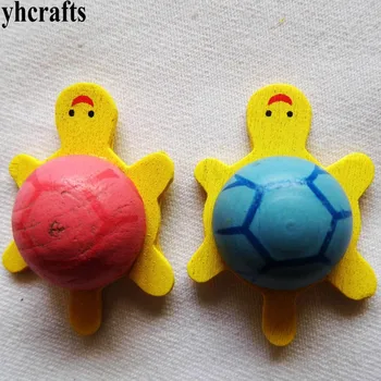 

5PCS/LOT,3D turtle wood stickers Spring Easter crafts Plant Garden decoration Wall fridge stickers Early learning educational