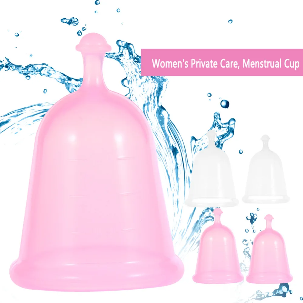 Women Reusable Menstrual Cup Medical Silicone Leak proof Feminine