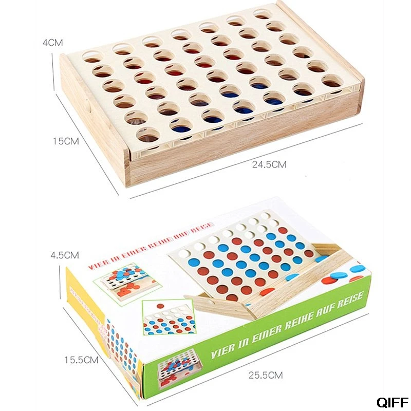 Прямая поставка 4 в ряд. Четыре в ряд деревянная игра, Line Up 4, Классическая Семейная Игрушка, настольная игра для детей и семейного веселья
