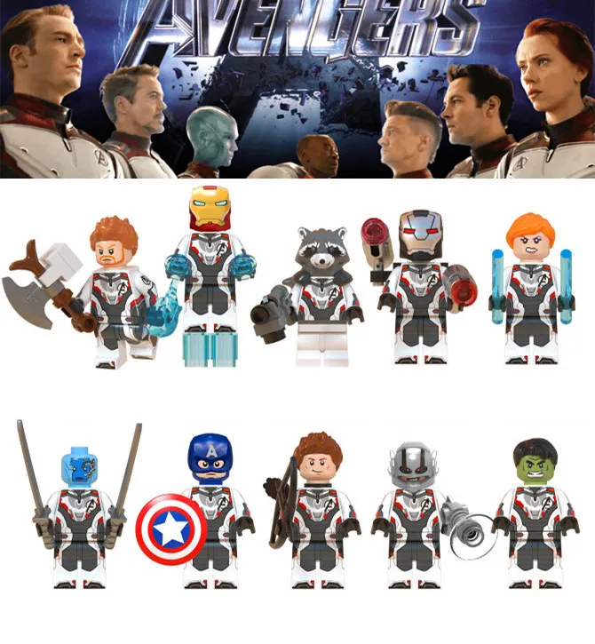 New Superheroes Avengers 4 fit legoings marvel avengers endgame figures Building Blocks bricks Toy 76123 76124 76125 76126