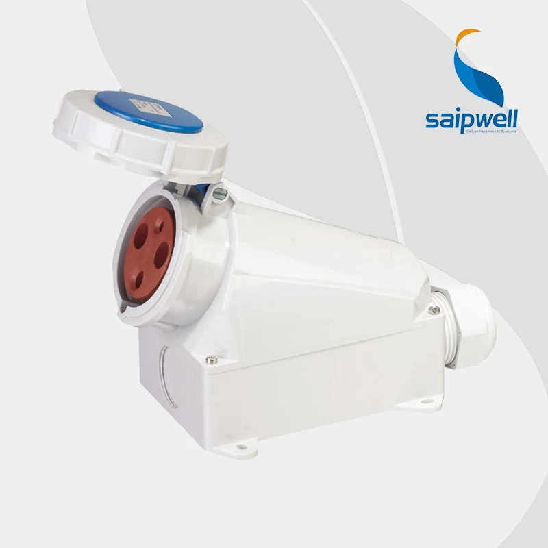

*IP67* 3Poles 63A 230V Waterproof Electrical Industrial Socket / Electric Surface Mounted Socket (SP-128 )