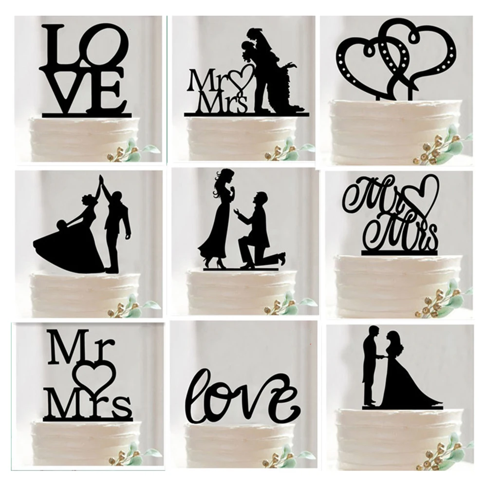 

1pcs/lot Fashion Hot Sell mult Design Cake Topper for Wedding and Party Decoration