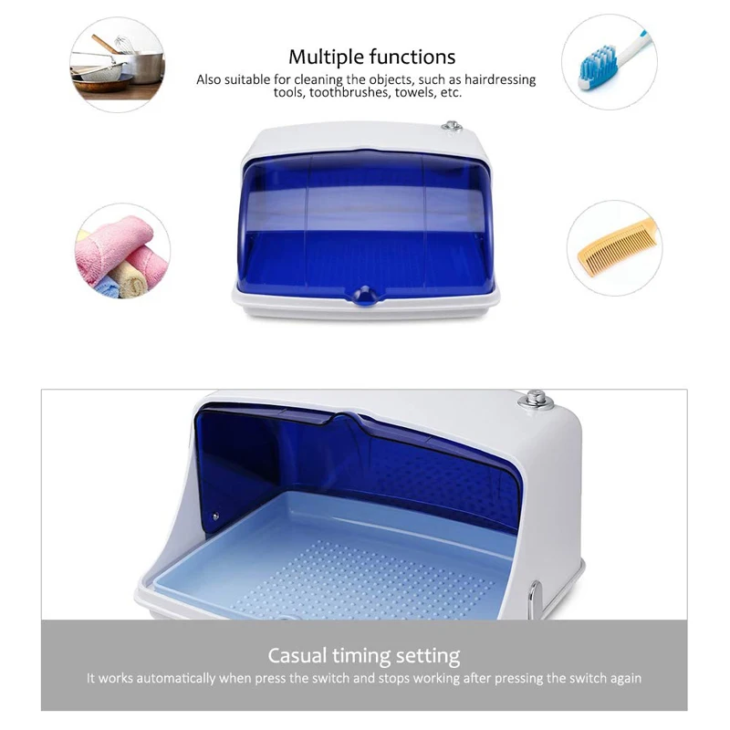  Mini Portable UV Disinfection Sterilizer Box Sterilizer Cabinet Drawer Clean for Home Beauty Salon 