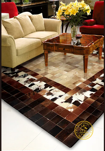 2018 Free Shipping 100 Natural Genuine Cow Leather Karpet Untuk 2018 Free Shipping 100 Natural Genuine Cow Leather Karpet Untuk Ruang Tamu