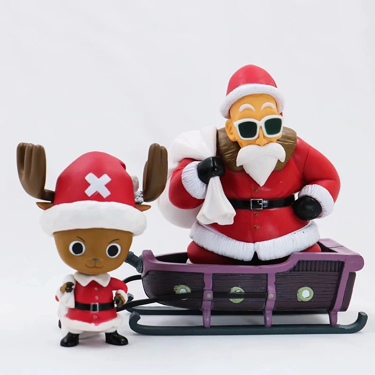 Dibujos Animados anime Navidad trineo Papá Noel con caja decoración para el  año nuevo para el hogar para chico juguetes regalo - AliExpress