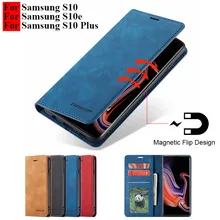 Для samsung Galaxy S10 Чехол-книжка Магнитный чехол для телефона на samsung S10 Plus чехол s кожаный чехол-бумажник для Hoesje samsung S10e чехол