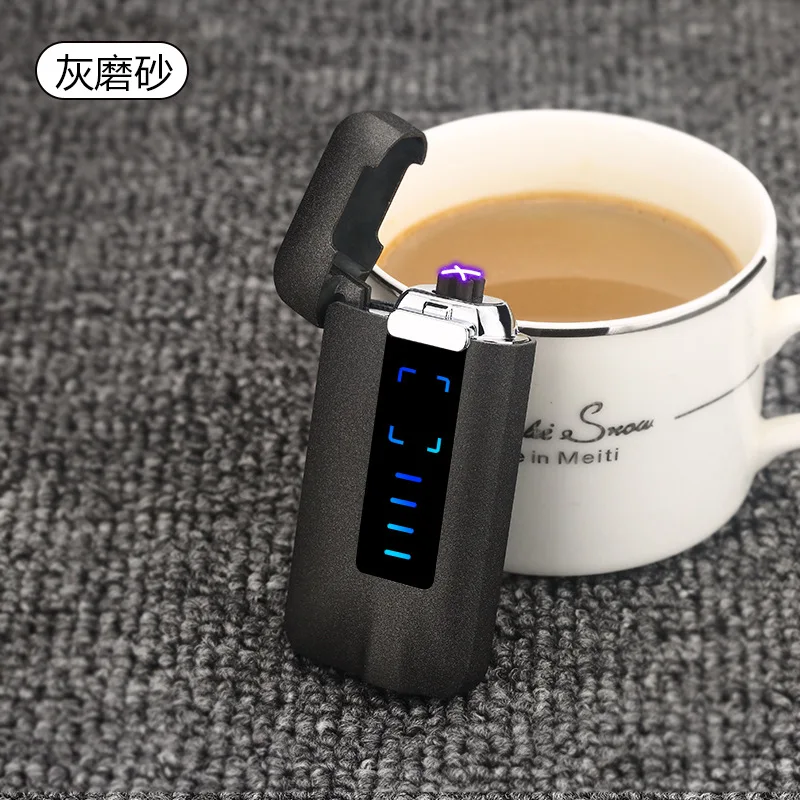 Новое поступление сенсорная Индукционная USB фонарики электрическая зажигалка для сигарет Двойной ветрозащитный прикуриватель табак плазменный курительный аксессуар - Цвет: 8